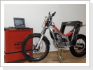 Mobile Motorrad-Rahmenvermessung an Montesa 4RT 260